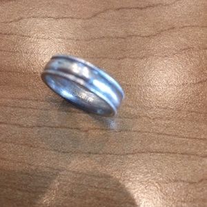 Silver wedding band